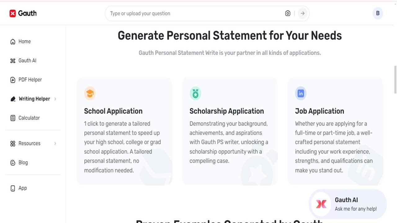 How to Create a Scholarship Application Essay for a University with Gauth Personal Statement Generator